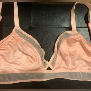 VS Blush Bralette with Mesh Accents